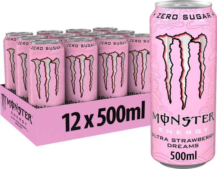 Monster Energy Rêves de fraise (12 x 50 cl)