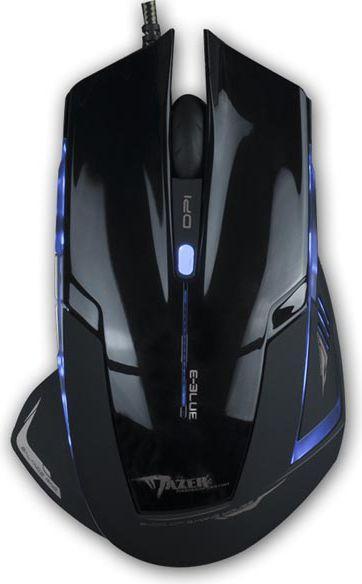 Actual product image Blue Mazer R Mouse (EMS124BK) (Cable)