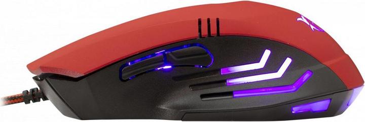 Actual product image White Shark Gaming mouse Hannibal 2, with backlight, 6 buttons, Red (Cable)