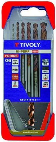 Actual product image Tivoly Metal drill set FURIUS HSS Clipster PRO 6pcs. Ø2-8mm (Ø2-8mm)
