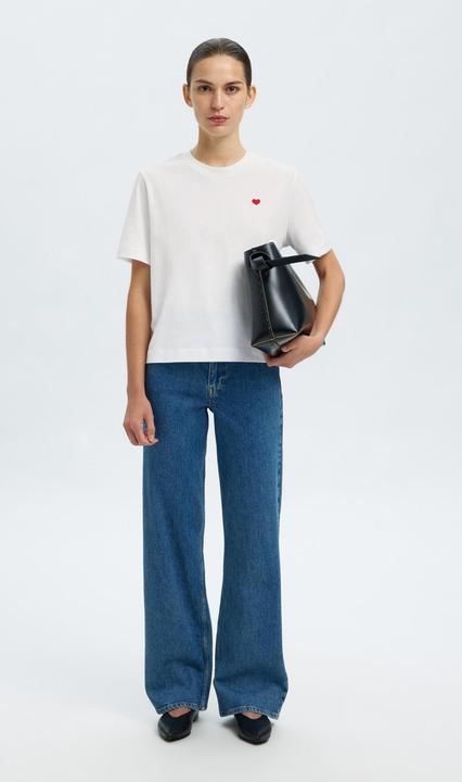 Image du produit Selected Femme Besticktes T-Shirt mit Rundhalsausschnitt (XXL)