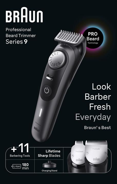 Produktbild Braun Επαναφορτιζόμενη Κουρευτική Μηχανή Μαύρη BT9441
