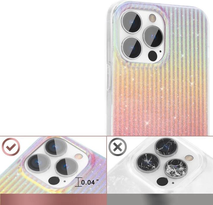 Immagine prodotto Kingxbar Travel Series Custodia elegante e di lusso per iPhone 13 Pro Arancione (Sunset) (Apple iPhone 13 Pro)