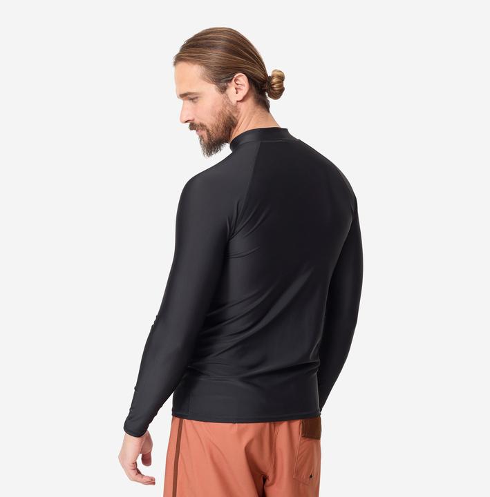 Image du produit Olaian Top de surf UPF50+ avec zip avant pour homme - eur top 500 noir (S)