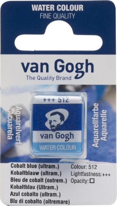 Van Gogh Aquarelle 512 Bleu de cobalt, 1 pièce (Bleu cobalt numéro 512, 1000 ml)