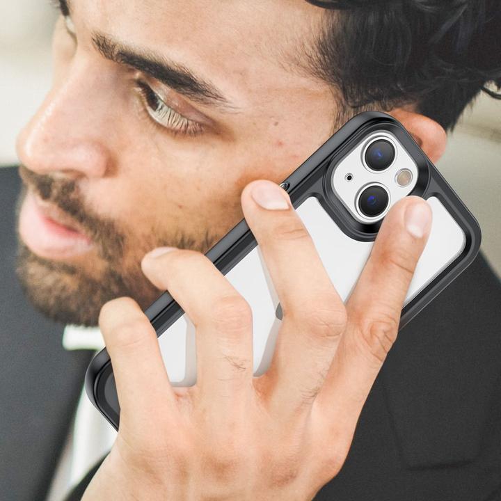 Image du produit Hurtel Outer Space Case iPhone 14 Plus coque rigide avec un cadre en gel noir (Apple iPhone 14 Plus)