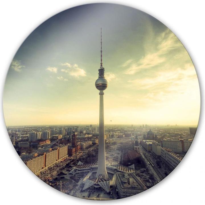 Produktbild Trenddeko Berliner Fernsehturm Panorama - rund (Ø 70 cm)