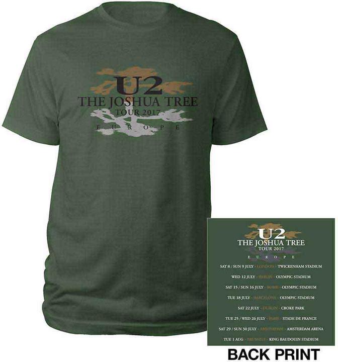 U2 Joshua Tree Logo 2017 Back Print