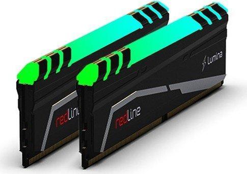 Actual product image Mushkin DDR4 64GB 3600- CL - 18 Redline Lumina RGB Dual Kit (2 x 32GB, 3600 MHz, DDR4-RAM, DIMM)
