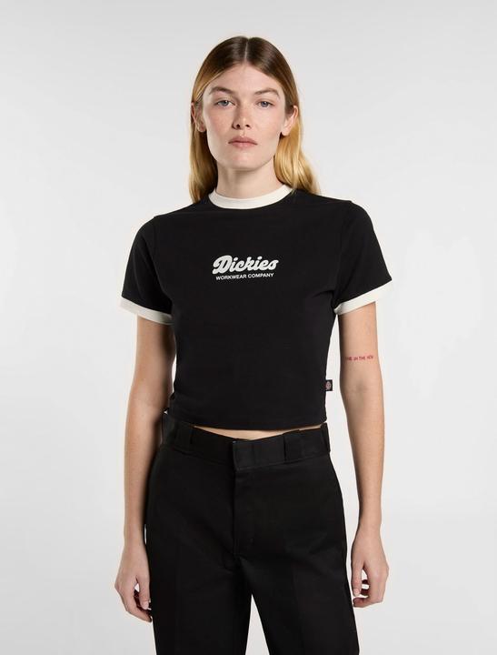 Actual product image Dickies Lewistown Ringer Ss Tee W Black (XL)