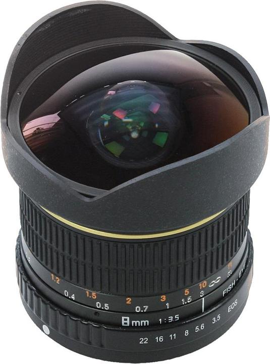 Produktbild Dörr Fisheye Objektiv 8mm f 3.5, für Sony (Sony A, APS-C / DX)