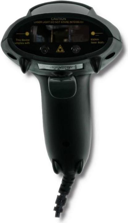Actual product image Qoltec 50861 Wired Laser Barcode Scanner 1D (1D barcodes)