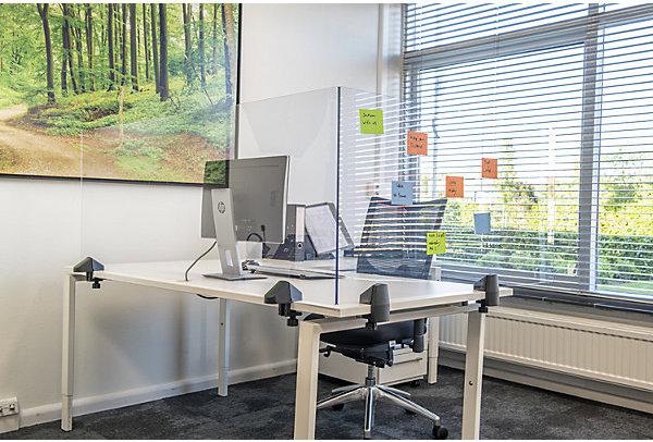 Actual product image smiT Desk partition for an individual workplace, acrylic glass and polystyrene