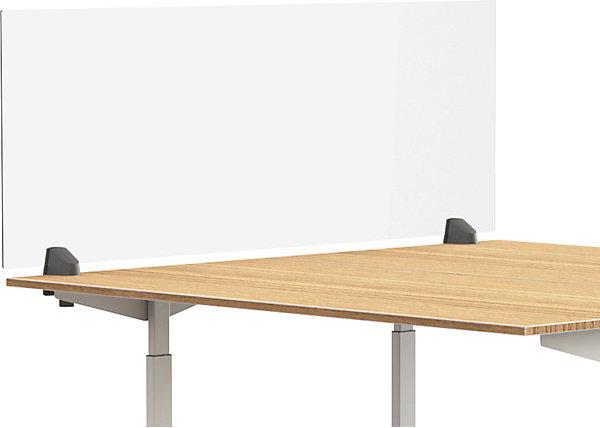 Image du produit smiT Séparateur de table pour poste de travail individuel, verre acrylique et
