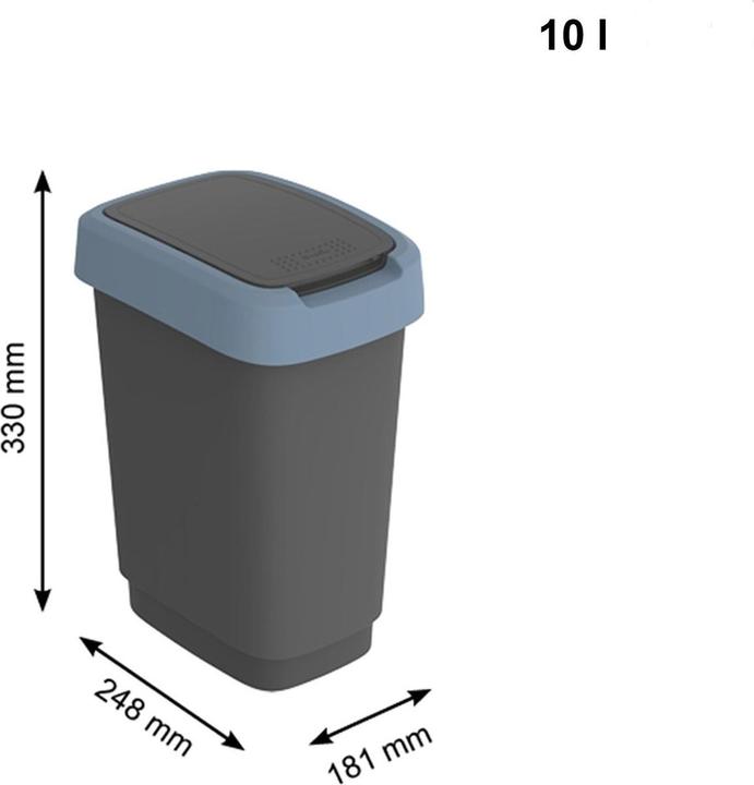 Image du produit Rotho Seau à swing TWIST (10 l)