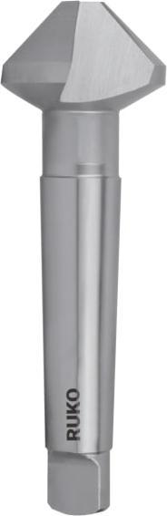 Ruko Svasatura e sbavatura DIN 335 Forma D 90 gradi HSS D1 22,0 mm D2 80,0 mm (80 millimetri)