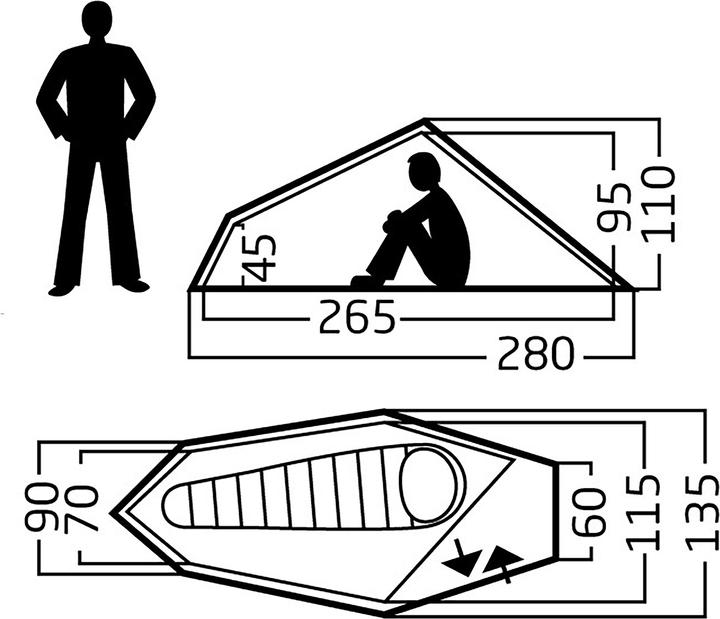 Immagine prodotto Nordisk Tenda Svalbard 1 PU (2.0) (Tenda a tunnel, 2.20 kg, 1 persona)