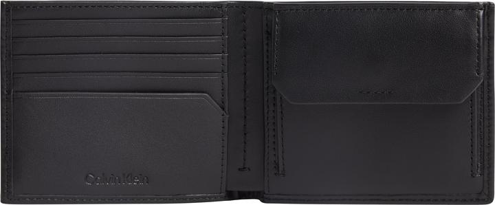 Actual product image Calvin Klein Mens Icon Bifold 5cc W/Coin Travel Accessory Bi-Fold Wallet, Ck Black