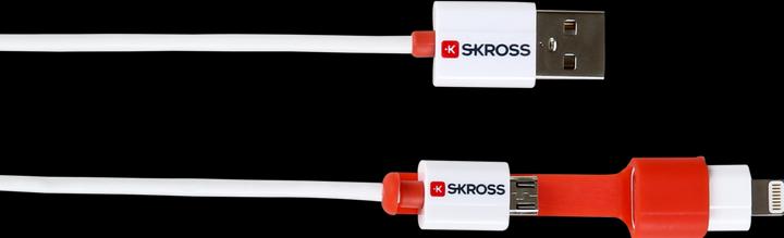 Actual product image Skross 2 in 1 Charge & Sync Cable (1 m, USB 2.0)