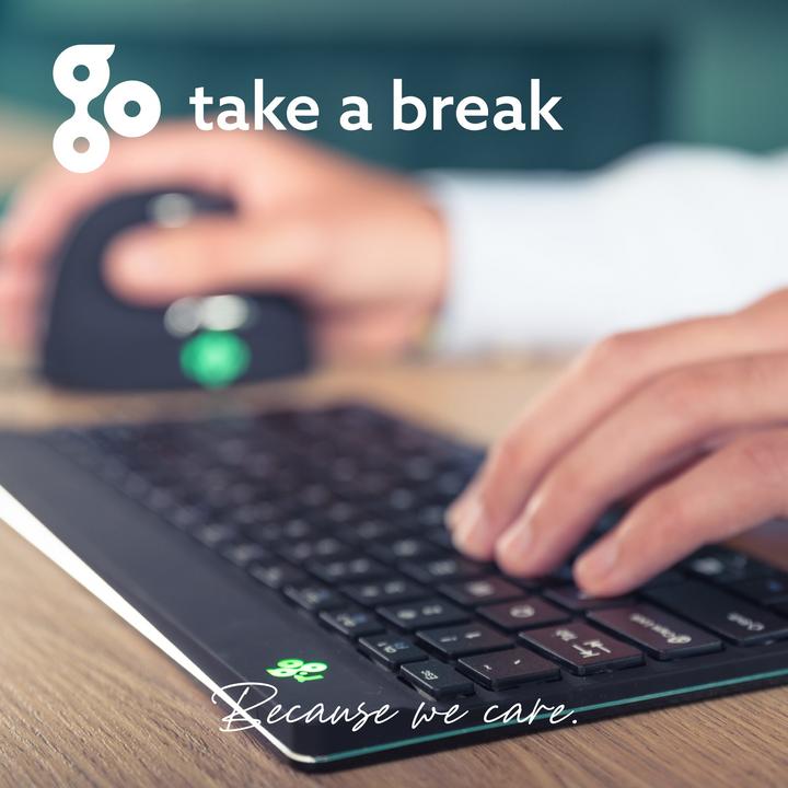 Image du produit R-Go Tools R-Go Compact Break Clavier ergonomique QWERTY (FR), filaire, blanc (DE, Filaire)