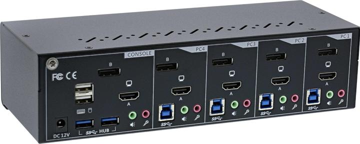 Image du produit InLine Commutateur KVM Double moniteur à 4 voies