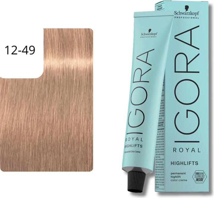 Image du produit Schwarzkopf Professional Couleur de cheveux Igora Royal Highlifts (12-49 Blond Spécial Beige Violet)