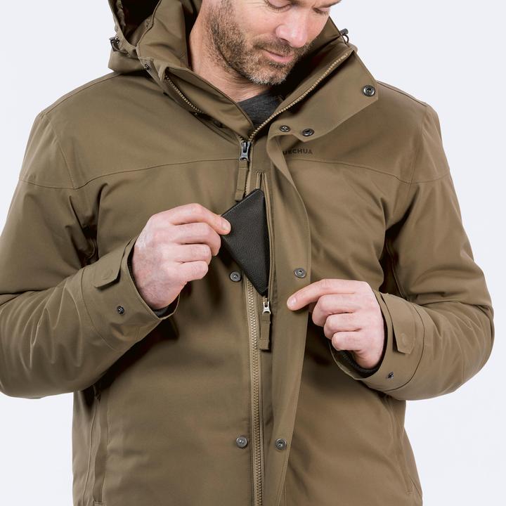 Produktbild Quechua Parka Winterjacke Herren warm bis -10 °C wasserdicht Winterwandern - SH500 blau (L)