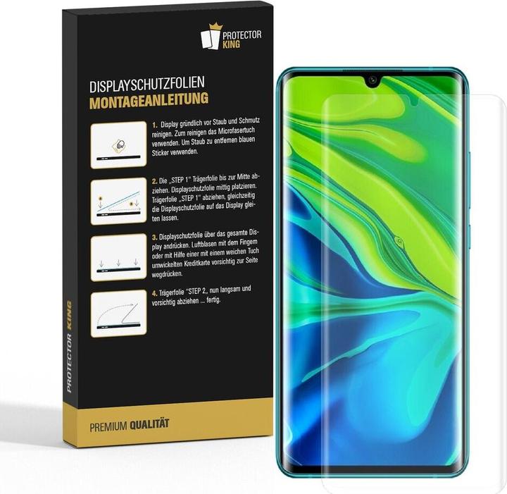 Produktbild Protectorking 4x Premium Displayschutzfolie 3D KLAR (4 Stück, Xiaomi Mi Note 10 Pro)