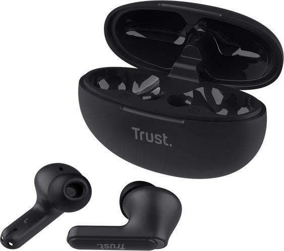 Actual product image Trust Yavi Bt Enc Earbuds Black (ANC, 23 h, Cable)