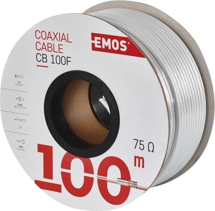 Produktbild Emos Koaxialkabel CB100F, 100m (Antennenkabel)