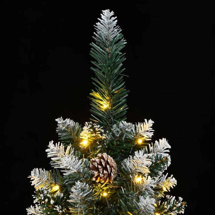 Actual product image VidaXL Künstlicher Weihnachtsbaum Tannenbaum Christbaum Schlank 300 LEDs 210cm (210 cm)