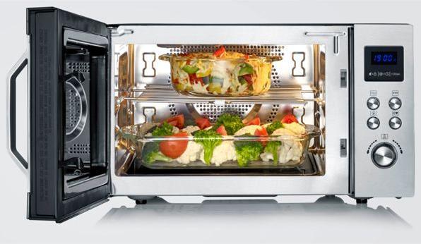 Produktbild Severin Microwave w/MW7777 plate 900 watts 25 l - Steel (29070) (25 l)