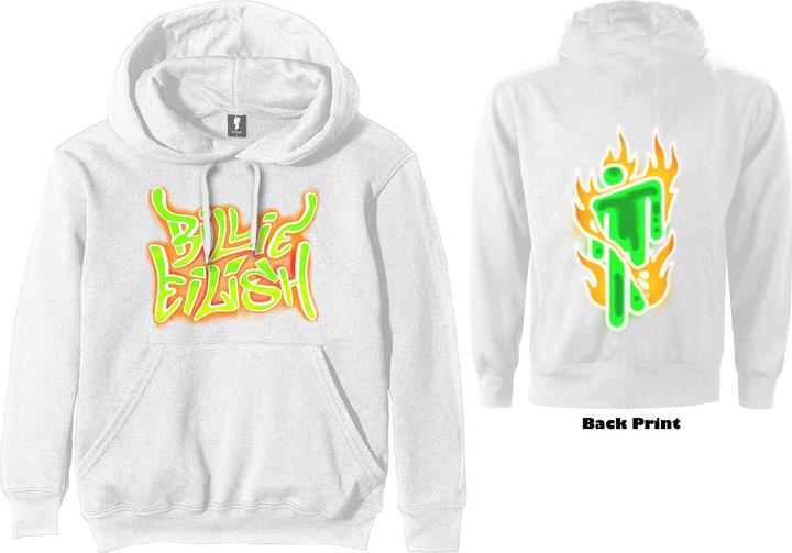 Billie Eilish Airbrush Flames Blohsh (Hoodie)