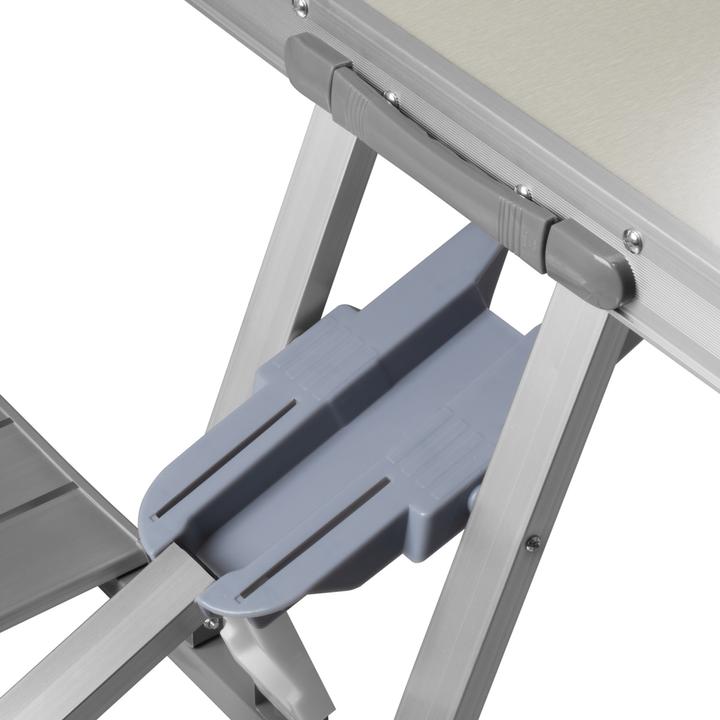 Actual product image Stahlwerk Camping table with chairs Folding aluminum folding table set