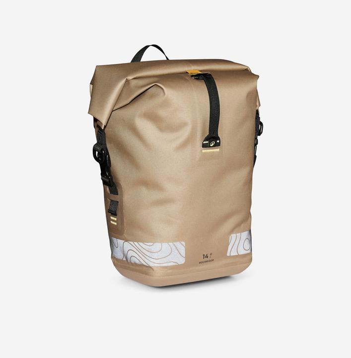 Produktbild Rockrider Fahrradtasche Gepäcktasche Touring ADVT 900 14 l wasserdicht IPX6 (14 l, Gepäckträgertasche)