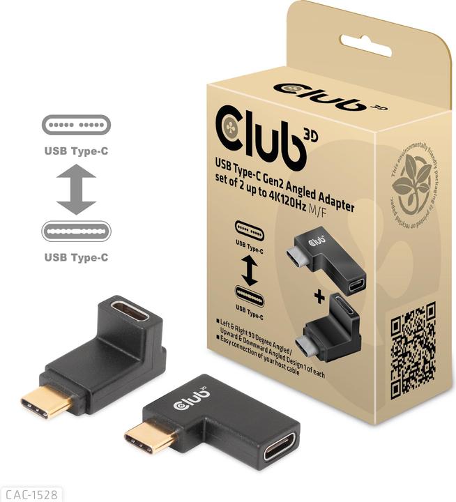 Actual product image Club 3D Club3D Adapter USB 3.2 Type C <> USB 3.2 Type C St/B (USB 3.2 Gen 2)