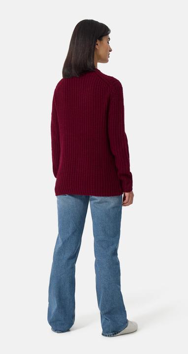Actual product image Cash-Mere Grobgestrickter Wolle Kaschmir Rundhals Pullover (M)