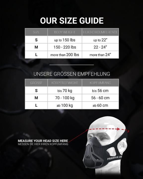 Produktbild Phantom Athletics Phantom Trainingsmaske - Carbon Edition