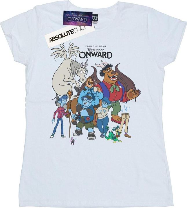 Actual product image Disney Womens/Ladies Onward Character Collage Cotton T-Shirt (M)