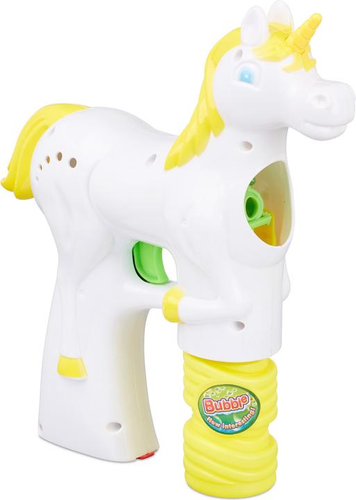 Actual product image Relaxdays Unicorn Bubble Gun