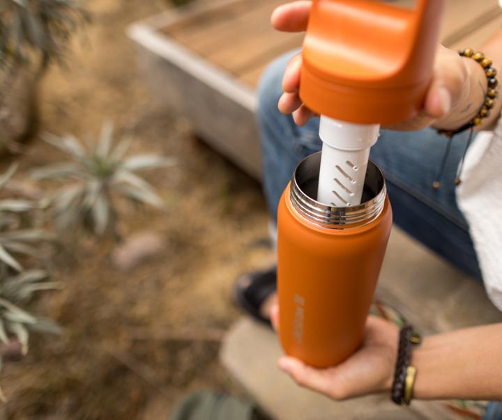 Actual product image LifeStraw Go Steel 1-litre (nordic noir) (1 l)