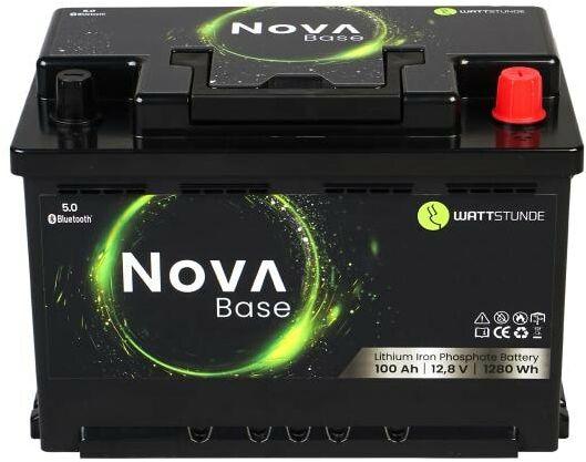Wattstunde Batterie NOVA Base 100 Ah LiFePO4 (12.80 V, 100 Ah)