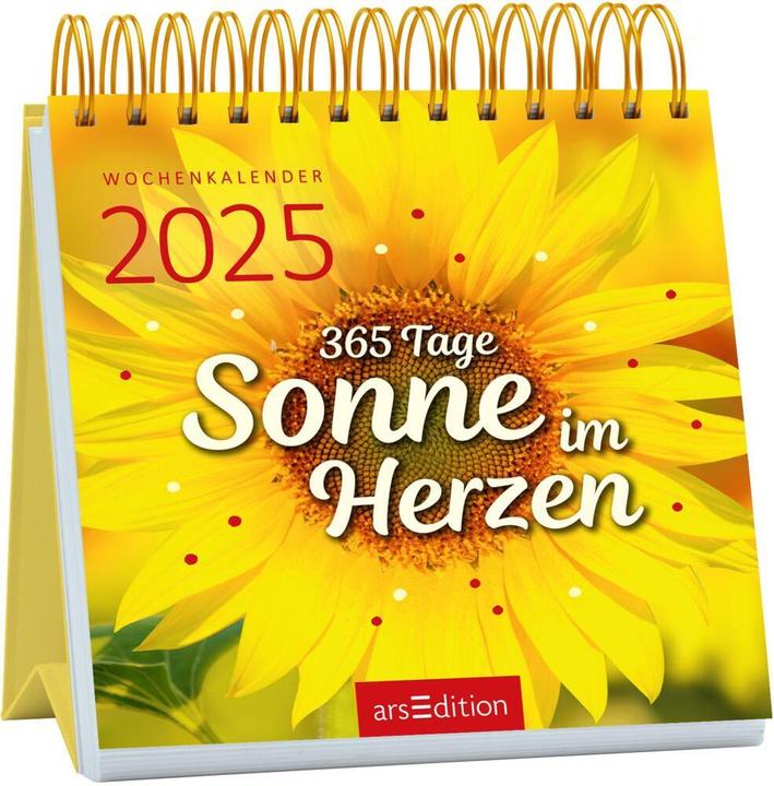 Actual product image Mini weekly calendar 365 days of sunshine in your heart 2025 (German)