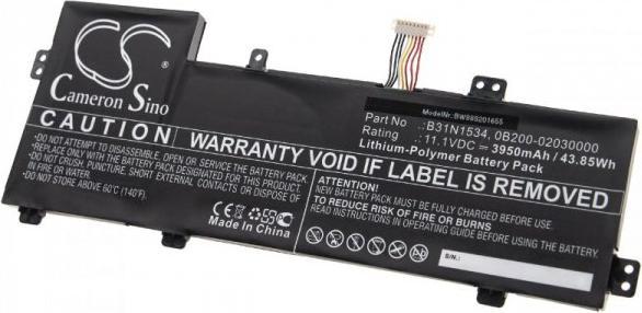Actual product image AccuCell Battery suitable for Asus Zenbook UX510UW a.o. like B31N1534 3950mAh 11.1V Li-Plymer (3950 mAh)