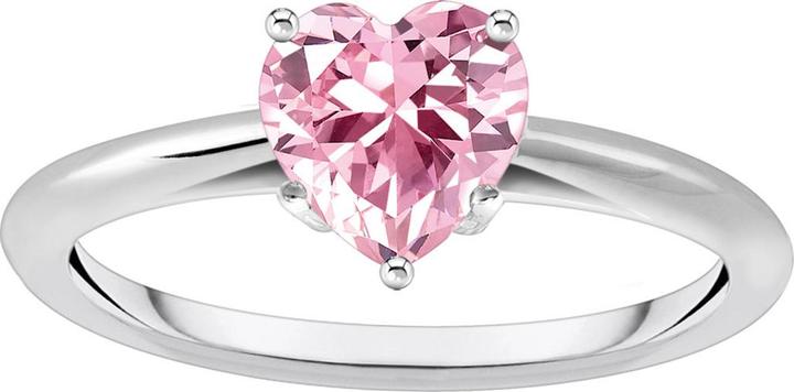 Actual product image Thomas Sabo Ring with pink heart-shaped stone (50, 925 Silver)