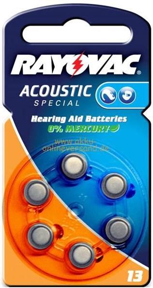 Image du produit Rayovac Batterie d'appareils auditifs 13 (8 pcs, PR48, 310 mAh)