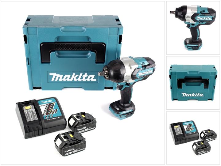 Image du produit Makita DTW 1002 RTJ 18 V Li-Ion Brushless Boulonneuse à chocs sans fil avec Boîtier Makpac + 2x Batt (Fonctionnement sur batterie)