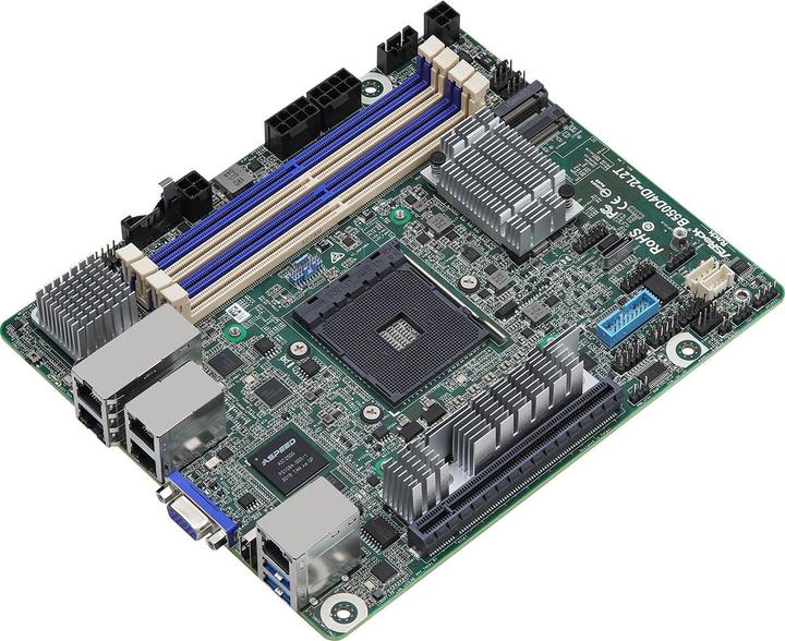 Actual product image AsRock B550D4ID-2L2T (AM4, AMD B550, Mini-ITX)