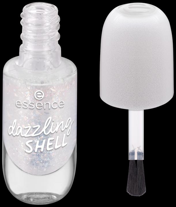 Actual product image essence Nail polish Gel Nail 18 dazzling SHELL (Multicoloured, Gel-Effect Nail Polish)