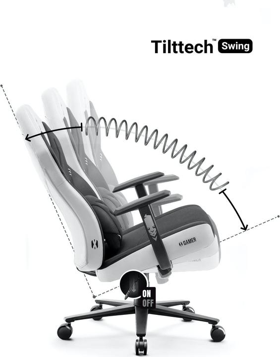 Actual product image Diablo Gaming Chair X-Gamer 2.0 Gaming Chair Normal Snow White, White